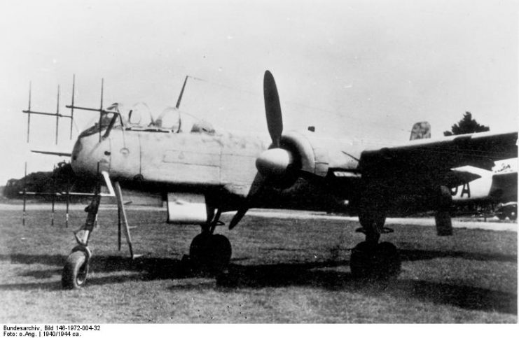 Heinkel He 219 as a night fighter. By Bundesarchiv – CC BY-SA 3.0 de