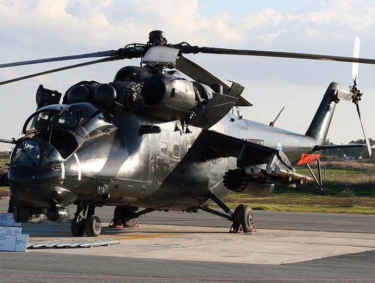 Cyprus Airforce Mi-35 on display – Photo credit – Savvas Petoussis