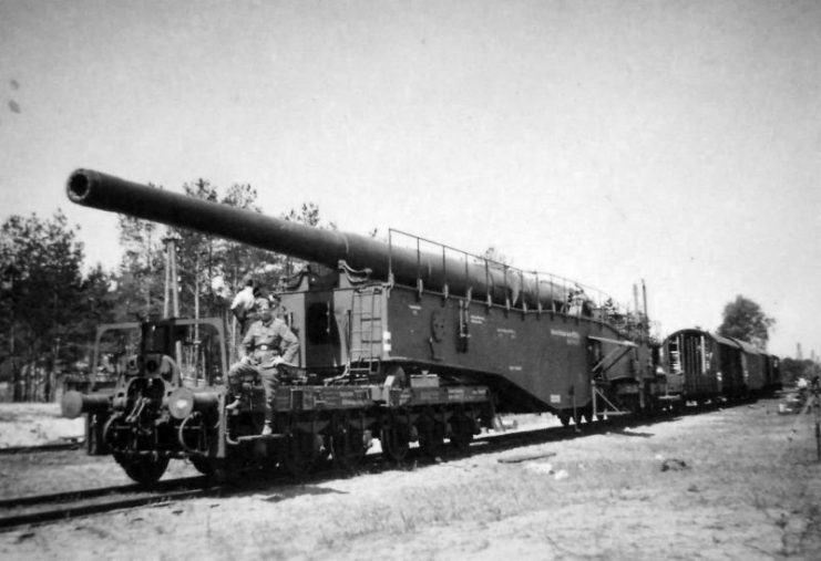 Eisenbahngeschutz 28 cm K5(E) eastern front railway gun