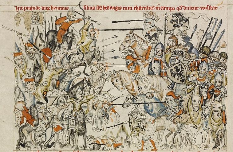 European Depiction of the Battle of Liegnitz in 1241