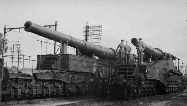 French railway guns 340mm Mle 1912 Schneider and 320mm Mle 1870