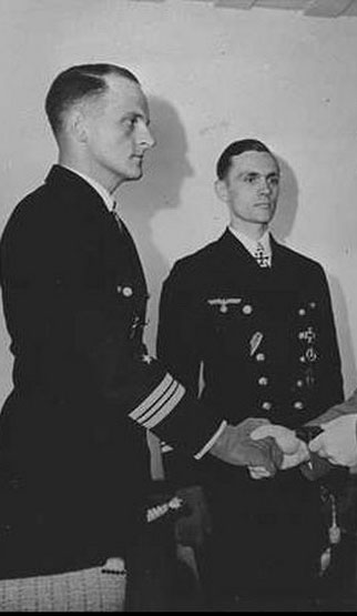 R. Hardegen (no. 2 from left) in 1942
