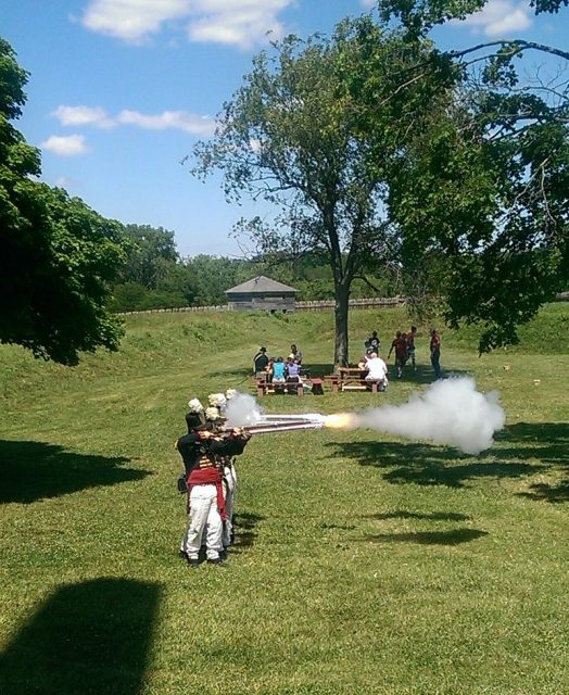 Historic Reenactors at Fort Meigs