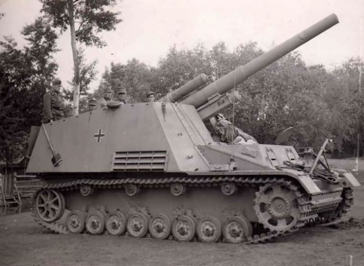 Hummel self propelled gun, late version.