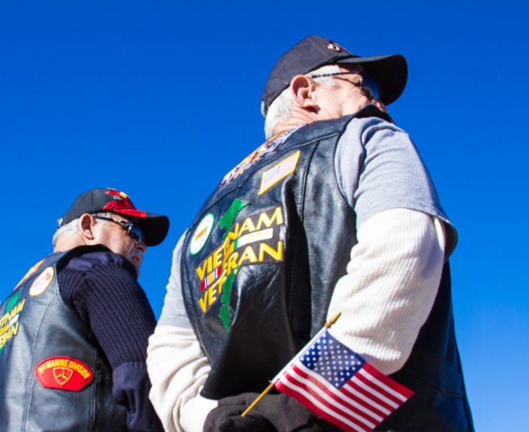 Viet Nam Veterans at Memorial Day Service.