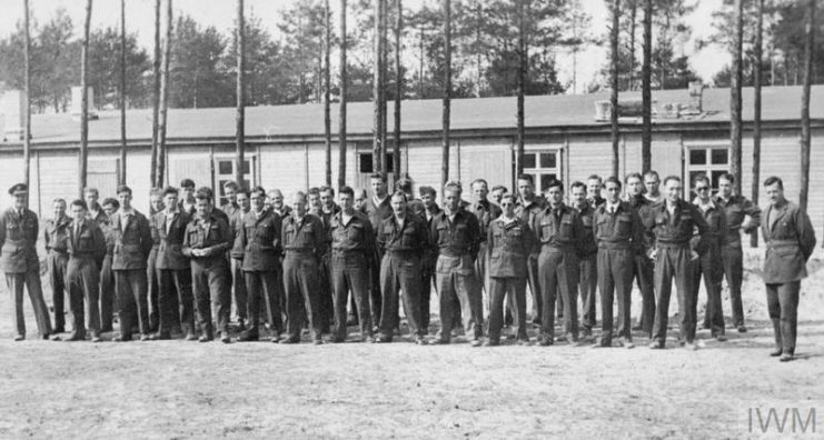 Allied prisoners of war in Germany during the WWII.