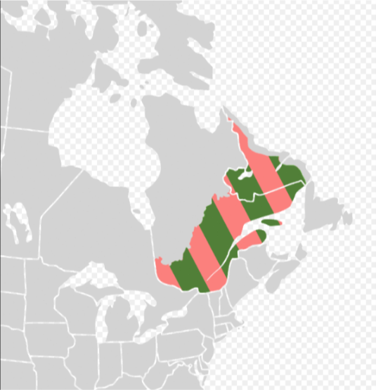 Location of Lower Canada, 1837. Photo: Judicieux / CC BY-SA 3.0