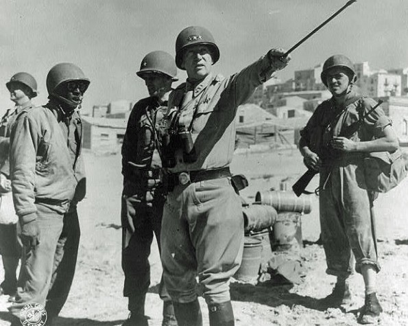 General George S. Patton in command of US forces on Sicily, 1943