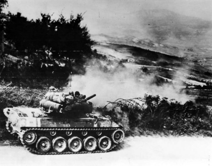 M18 Hellcat in action in Firenzuola Italy 1945