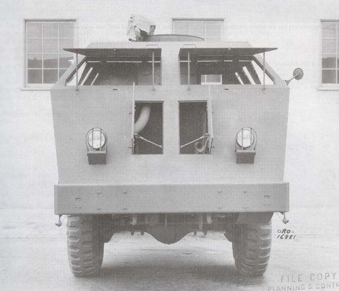 M26 tractor prototype, front view.