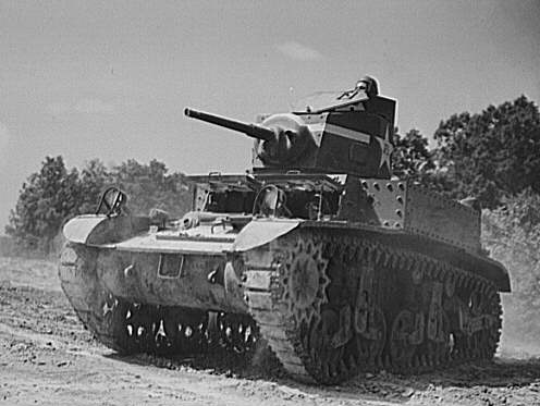 US Army M3 Stuart tank at Fort Knox, Kentucky