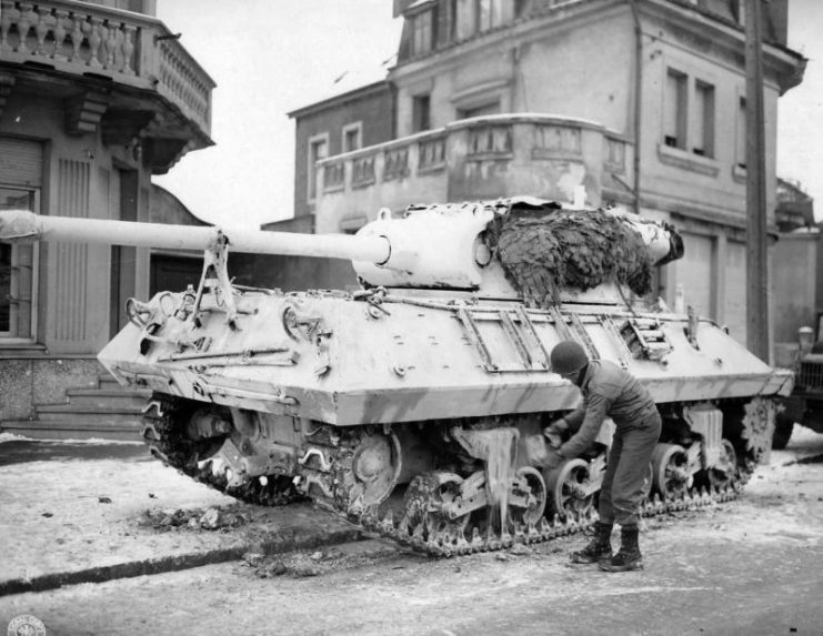 M36 Jackson of the Third Army, January 1945 Luxembourg