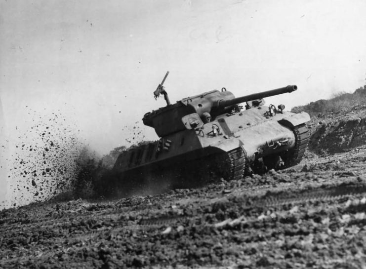 M36 Slugger Tank Destroyer Tested at Aberdeen 1945