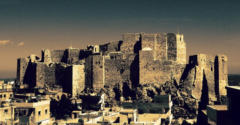 Masyaf Castle, one of the  most famous castle of the Syrian Assassins. Photo: Nabih Farkouh - CC BY-SA 3.0