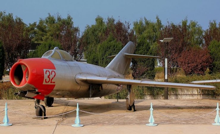 MiG 15 at Datangshan Museum in Beijing. Photo: calflier001 CC BY-SA 2.0