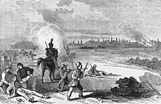 The Battle of Montgomery’s Tavern in Toronto, Canada.