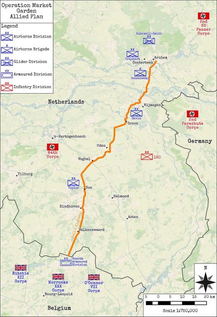 Operation Market Garden Allied Plan -Duncan Jackson CC BY-SA 4.0