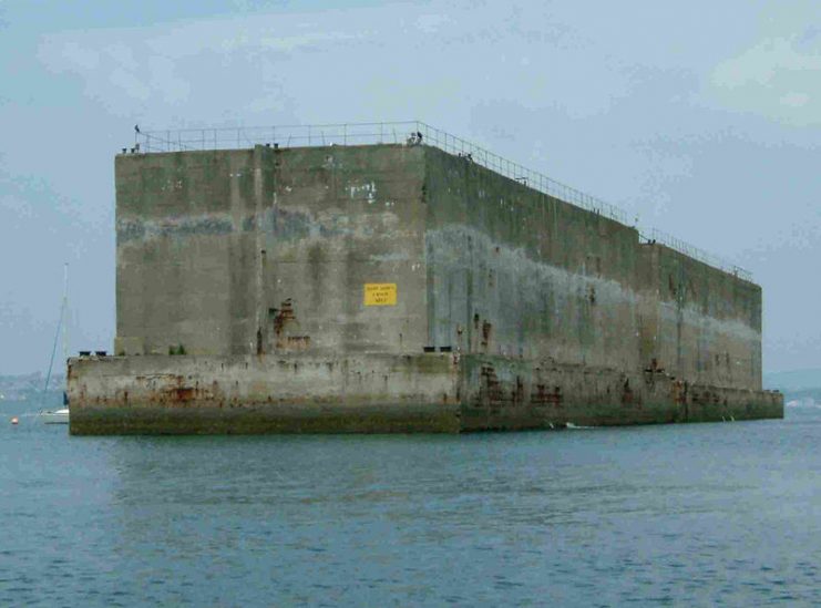Phoenix Caisson in Portland Harbour – These artificial docks were used following the D Day Invasion of Normandy in 1944.
