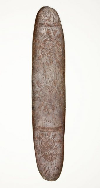 Sacred Stone Tjuringa found in 1900 in Australia.