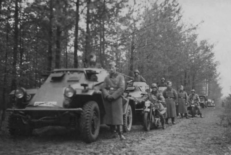Sd Kfz. 260 and 221 in Poland 24 Panzer Division