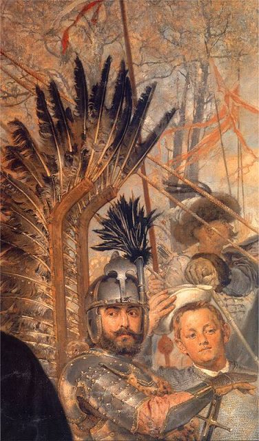 Stanisław Żółkiewski and Baltazar Batory at Pskov, detail from a painting by Jan Matejko