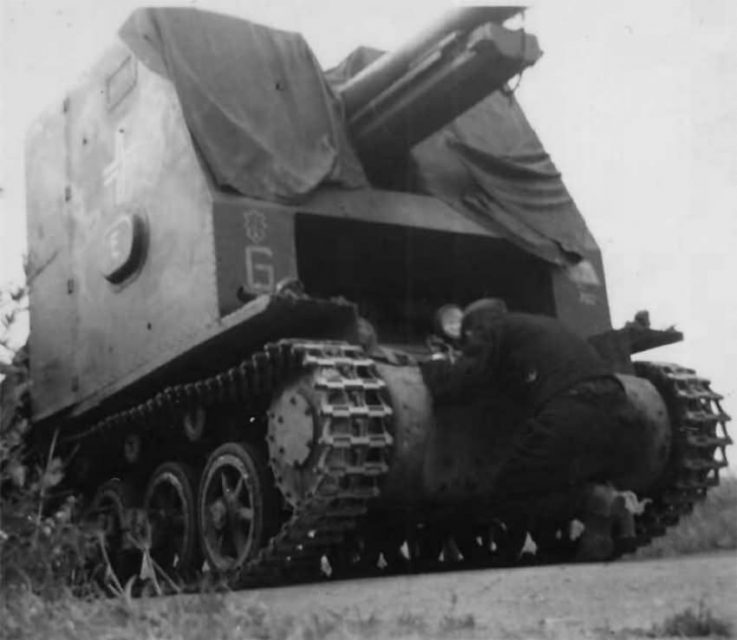 Sturmpanzer Bison sIG33 of the 1 Panzer Division, France 1940