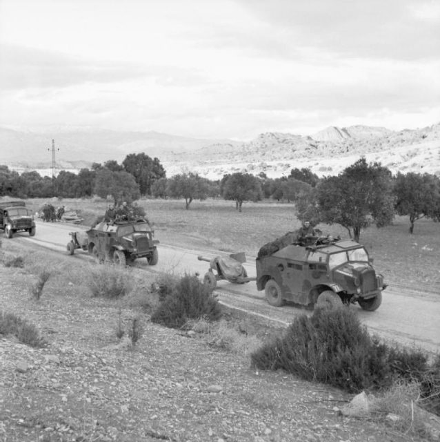 The British Army in Tunisia 1942.