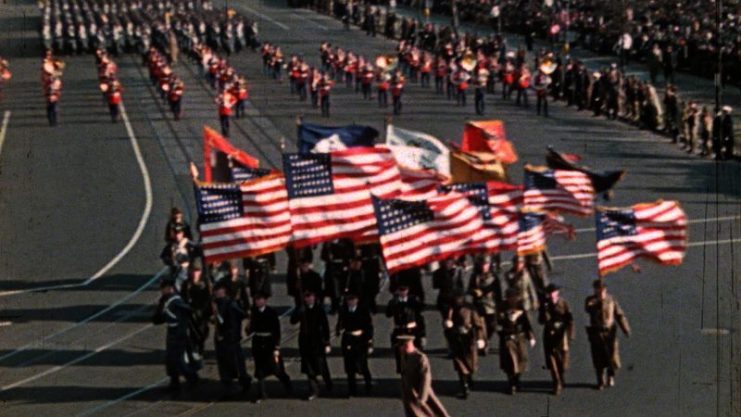 Millitary marching. Photo: Smithsonian Channel