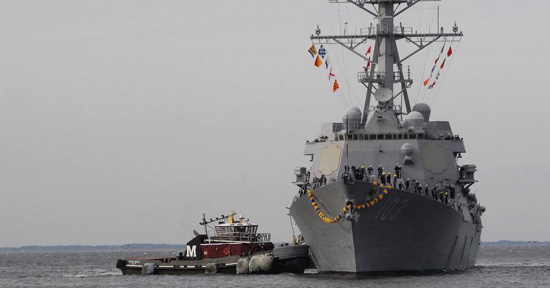 Guided-missile destroyer USS Truxtun (DDG 103).