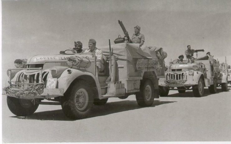 The Long Range Desert Group Headquarters Section of Chevrolet 30 cwt.