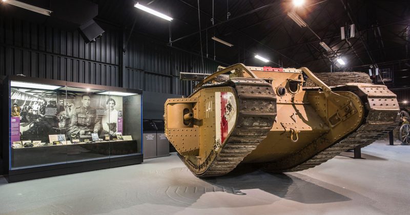 The Mk V tank in which Whittenbury won his MC. 