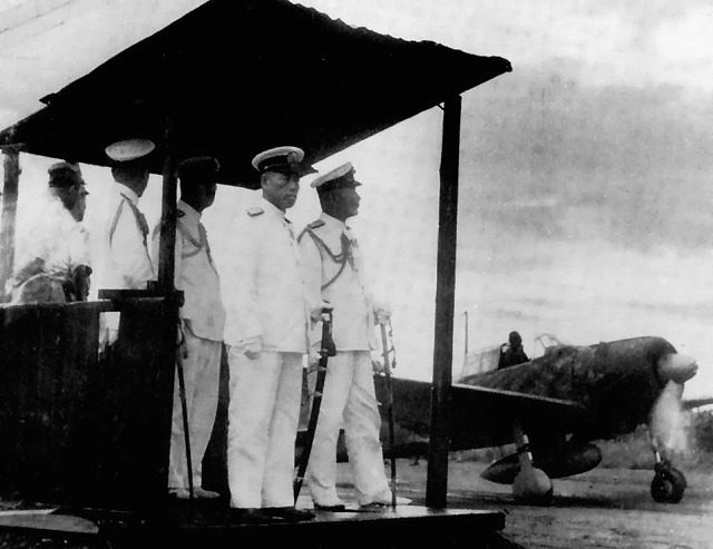 Isoroku Yamamoto and Chief of Staff Vice Admiral Matome Ugaki, 1943.