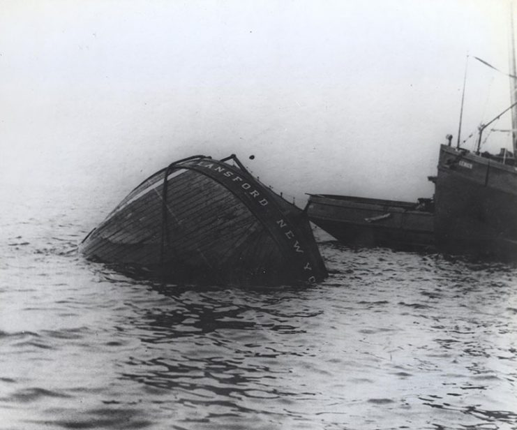 The Lansford after the attack (From the collection of William P. Quinn)