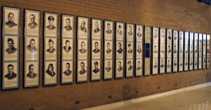 Medal of Honor exhibit in Kettering Hall at the National Museum of the U.S. Air Force. (U.S. Air Force photo)