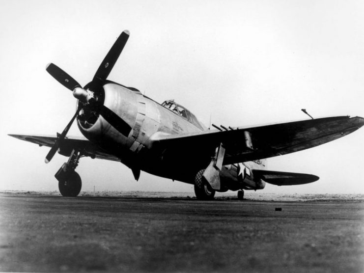 USAAF P-47D “Razorback” configuration.