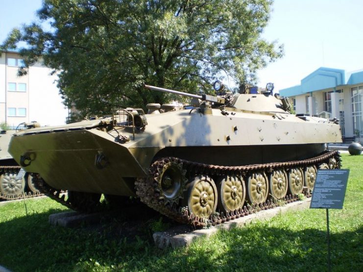 A Bulgarian-made BMP-30 infantry fighting vehicle. This is a rare, upgraded version of the standard-issue BMP-23 IFV. Photo: Tourbillon / CC-BY-SA 3.0