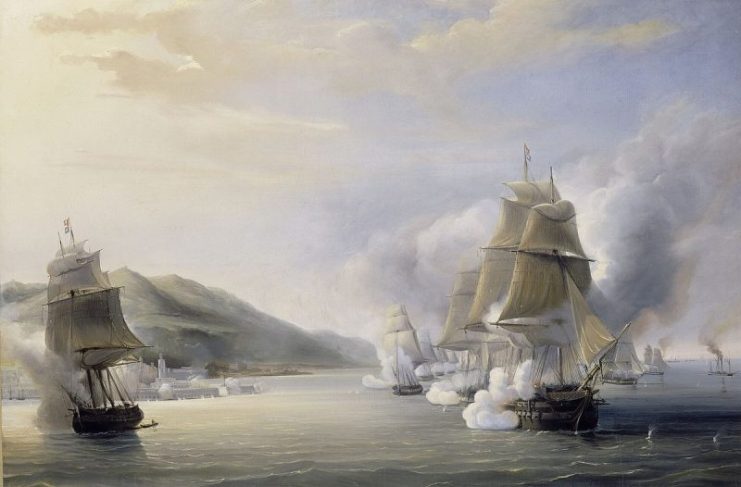 French bombardment of Algiers by Admiral Dupperé, 13 June 1830