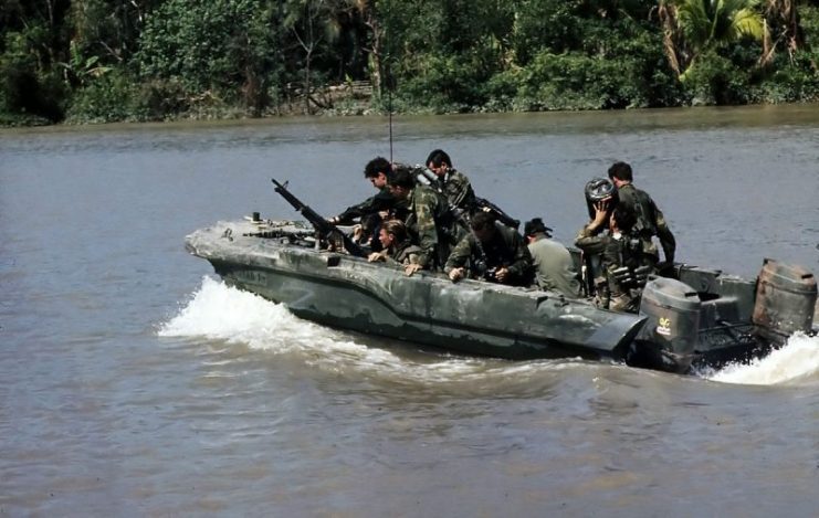 SEALs on patrol in the Mekong Delta, 1967