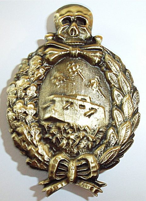 1921 Panzer tank badge.Photo BenutzerMarkGGN CC BY-SA 2.5