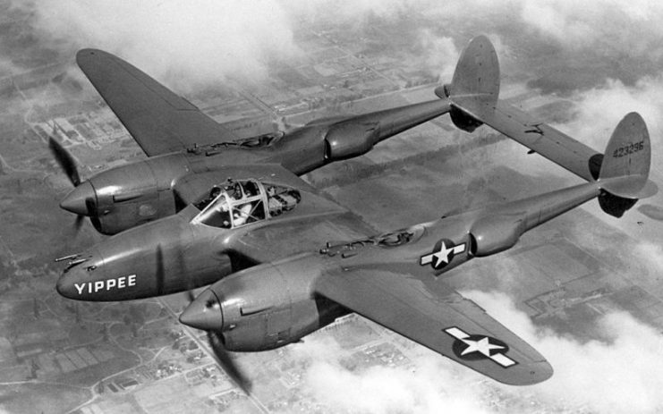 Lockheed P-38J-20-LO Lightning airplane “Yippee”