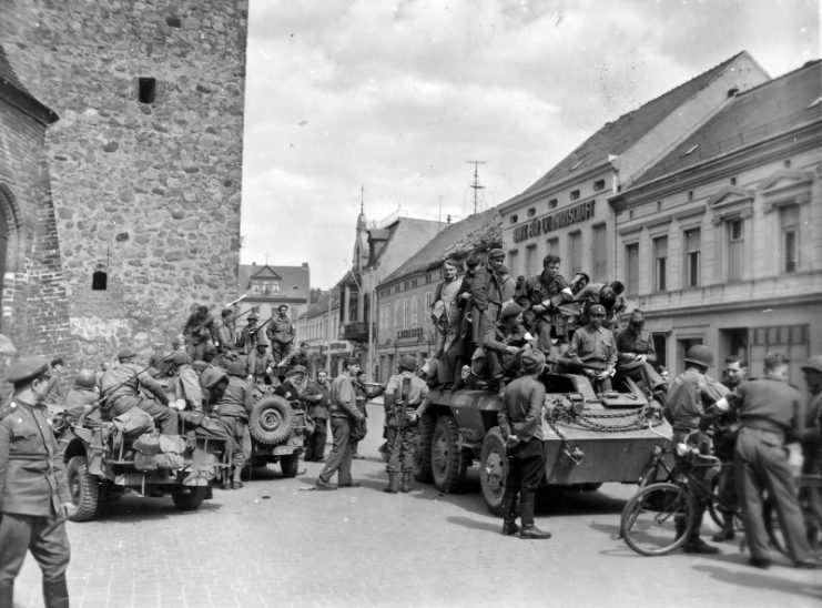 2nd Armored Division M8 Toeven Holland 1945.