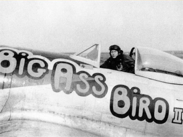 P47 43-2773 ‘Bird A** Bird II’ of the 406th Fighter Group flown by Howard Park.