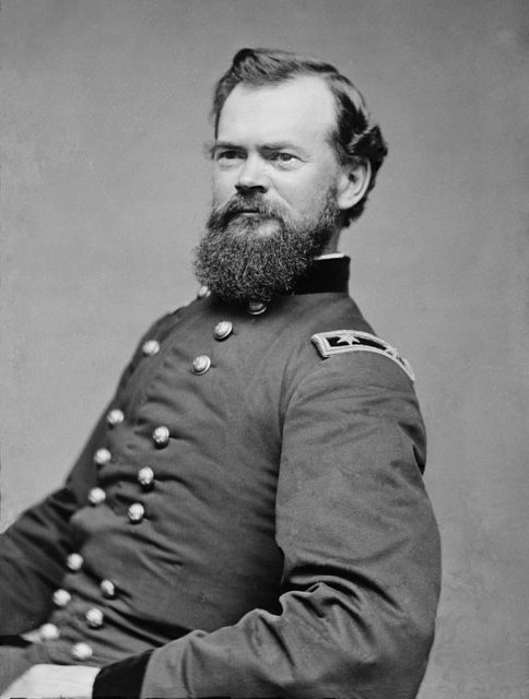 James Birdseye McPherson (1828–1864) was a Major General in the Union Army during the American Civil War. He was killed at the Battle of Atlanta, the second highest ranking Union officer killed during the war.