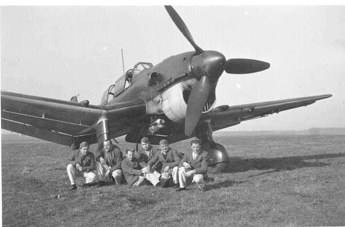German-built Ju 87 Stuka dive bomber in Italian service, 1940-1942.