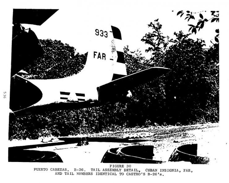 Douglas A-26 Invader “B-26” bomber aircraft disguised as a Cuban model