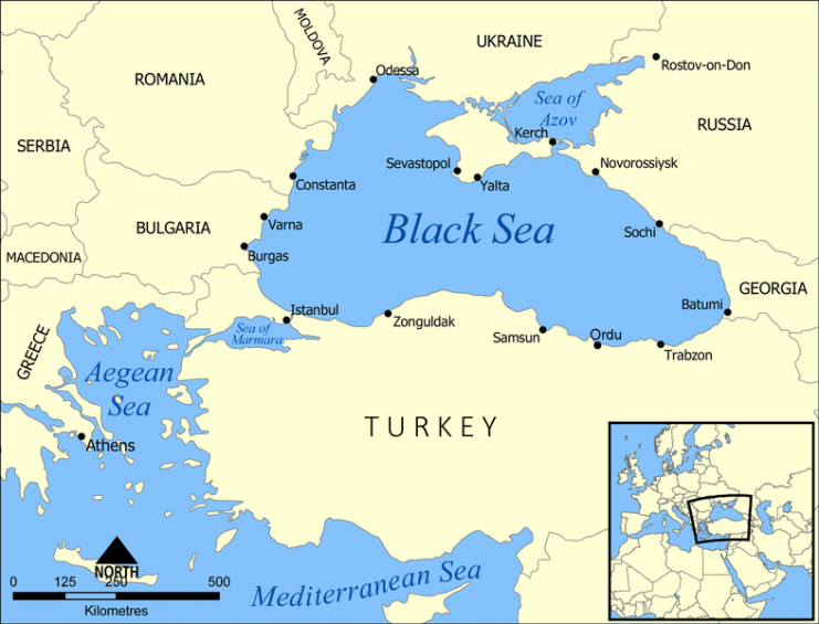 Black sea map. Photo: NormanEinstein / CC BY-SA 3.0