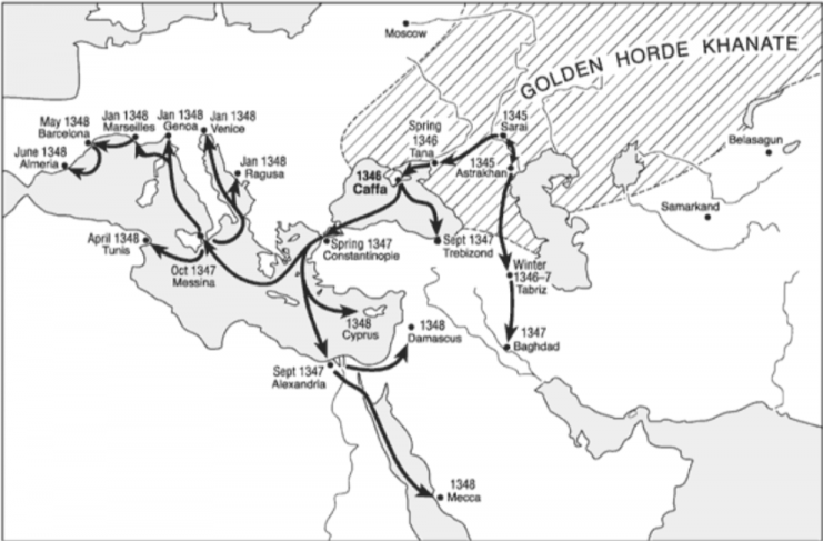 Transmission from Caffa. (Wheelis, 2002)