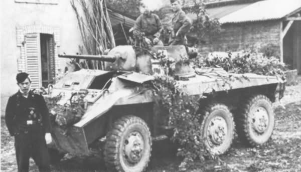 Captured M8 Greyhound.