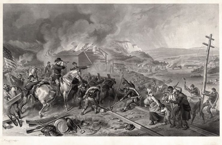 Engraving of Sherman’s March to the Sea.