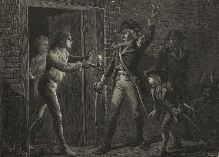 A print depicting Ethan Allen’s Capture of Fort Ticonderoga in May 1775